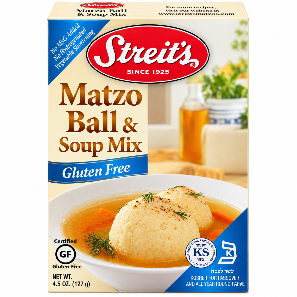 Streits, Mix Matzo Ball And Soup Gluten Free, 4.5 oz Streit's
